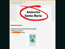 Tablet Screenshot of anunciossantamaria.com.br